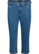 Croppade Vera-jeans med raka ben, Bl&aring;, Packshot image number 0