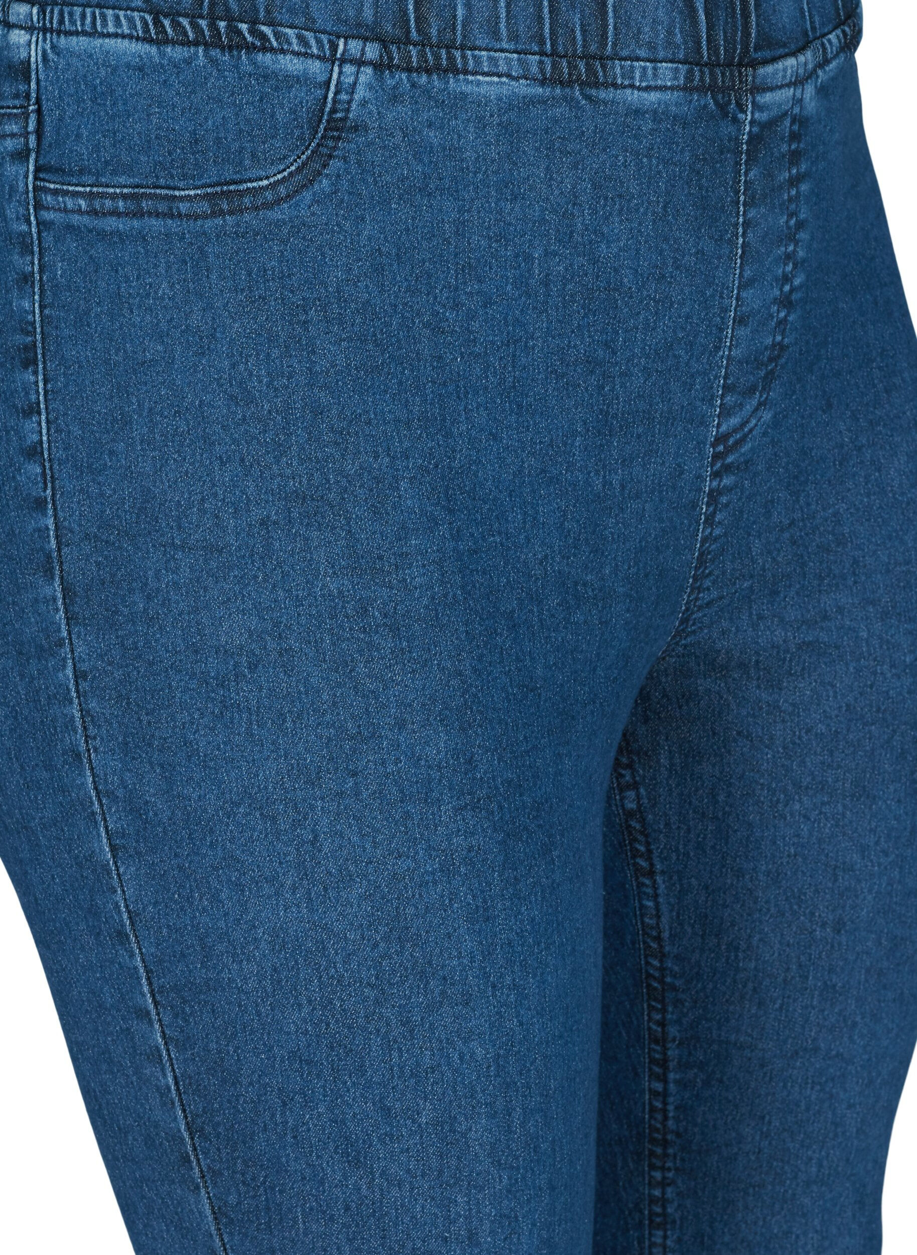 Zizzi Knickers i bomullsblandning, Dark blue denim, Packshot image number 2