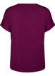 Bas-t-shirt med v-ringning i viskos, Lila, Packshot image number 1