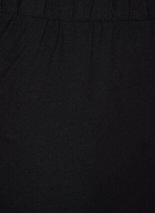 Lång kjol i bomull med slits, Black, Packshot image number 2