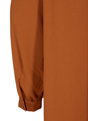 Tunika med knappstägning, Leather Brown ASS, Packshot image number 3