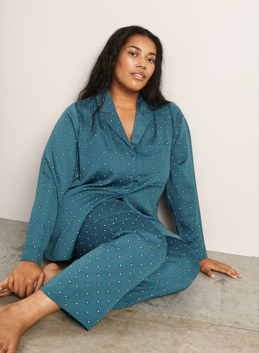 Pyjamasbyxor med tryck, Balsam AOP, Image image number 0