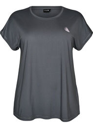 Enf&auml;rgad tr&auml;nings-T-shirt, Gr&aring;