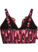 Bikinitopp med m&ouml;nster och volangdetaljer, Rosa, Packshot image number 1