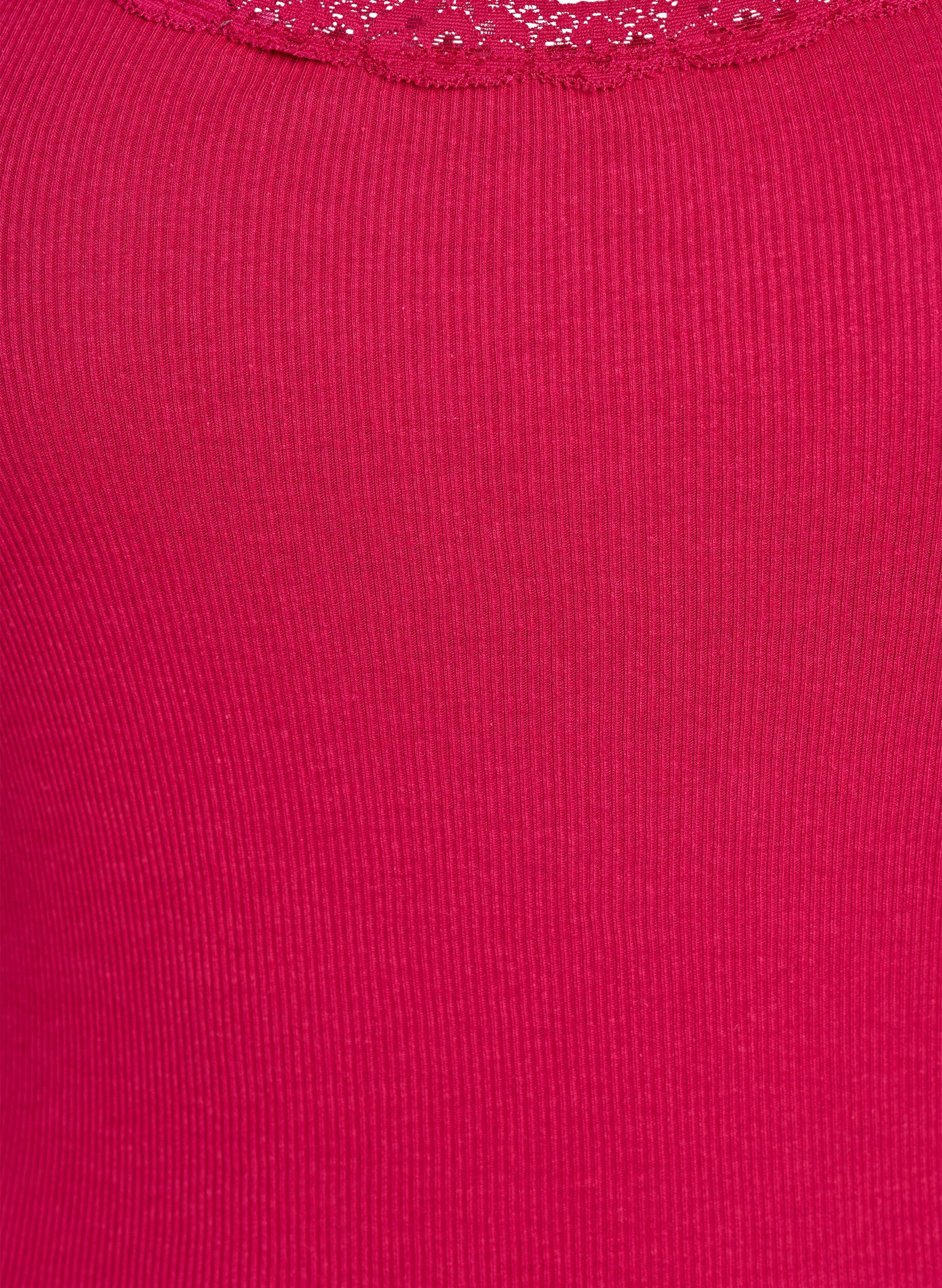 ZizziTopp med spetskant, Rosa, Packshot image number 2