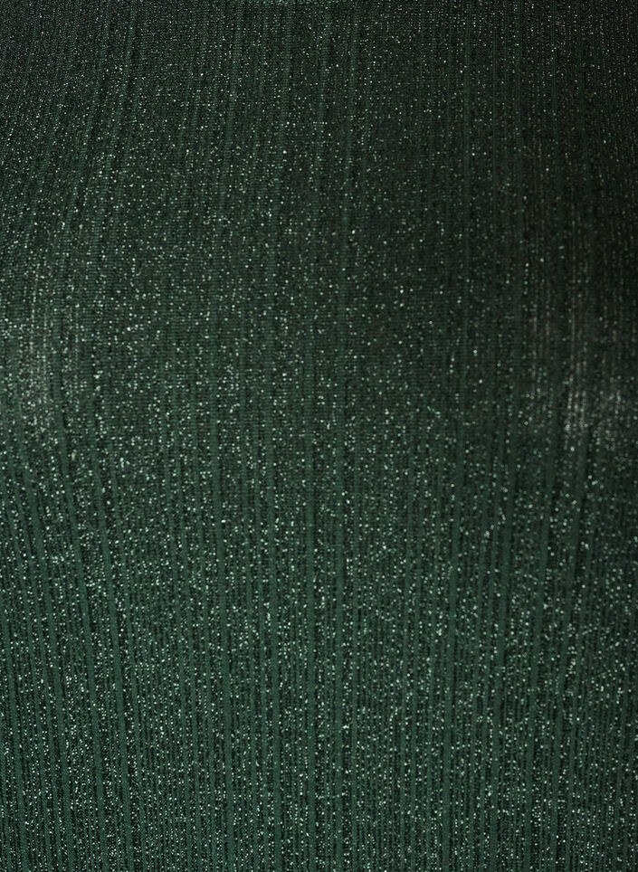Blus med vertikal struktur och glittertr&aring;d, Gr&ouml;n, Packshot image number 2