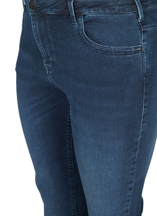 Superslim Amy jeans med hög midja, Dark blue, Packshot image number 2