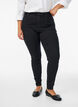 Amy jeans med h&ouml;g midja och supersmal passform, Svart, Model image number 2