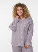 Pyjamasskjorta i bomull med br&ouml;stficka, R&ouml;d, Model image number 0