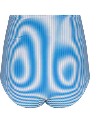 Randig bikinitrosa med extra hög midja, BlueWhite Stripe AOP, Packshot image number 1