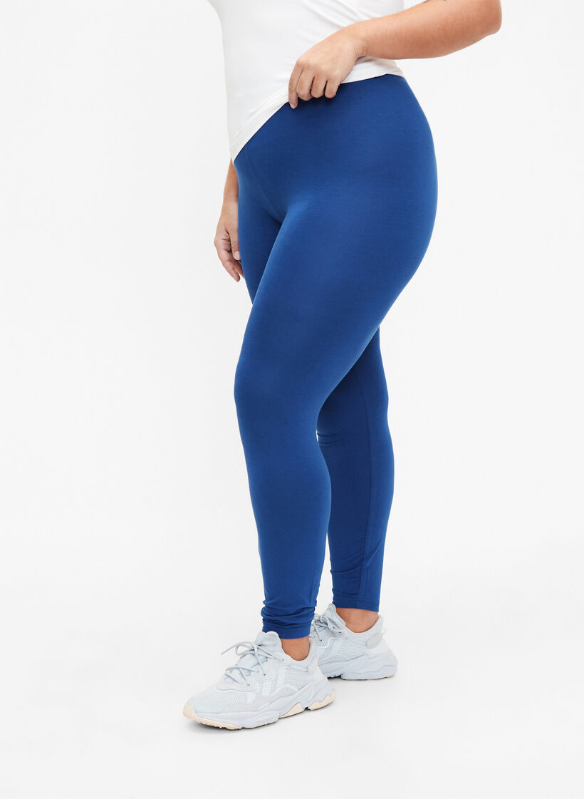 Basleggings i viskos, Blå, Model image number 0