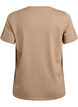 T-shirt med dekorativa detaljer, Beige, Packshot image number 1