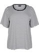 T-shirt med TENCEL&trade; Lyocell och r&auml;nder, Vit, Packshot image number 0