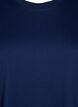 Enkel t-shirt i bomull med rund halsringning, Blå, Packshot image number 2