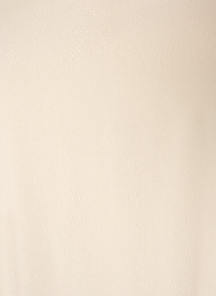 Blus i viskos med v-ringning och rundad nederkant, Beige, Packshot image number 2