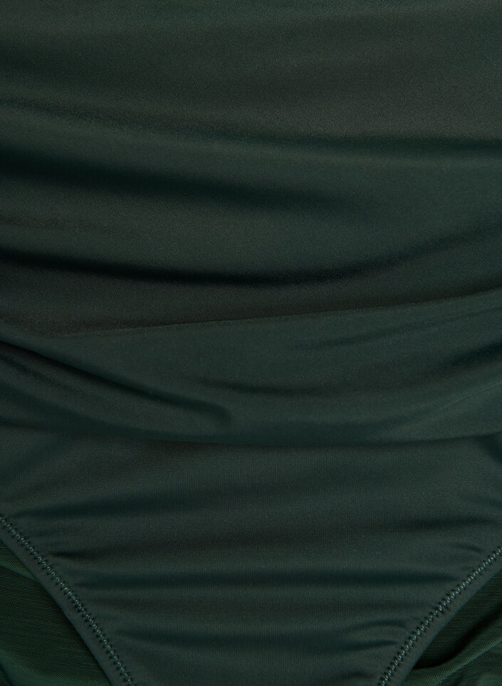 Bikinitrosa med h&ouml;g midja och drapering, Gr&ouml;n, Packshot image number 2