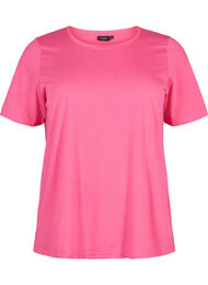 FLASH - T-shirt med rund halsringning, Hot Pink