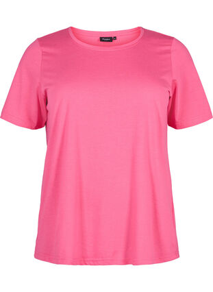FLASH - T-shirt med rund halsringning, Hot Pink, Packshot image number 0