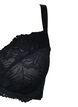 Support the breasts – spetsbh med bygel, Black, Packshot image number 2