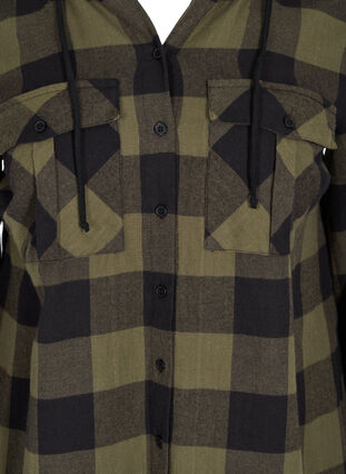 Rutig skjortjacka med huva, Ivy Green Check, Packshot image number 2