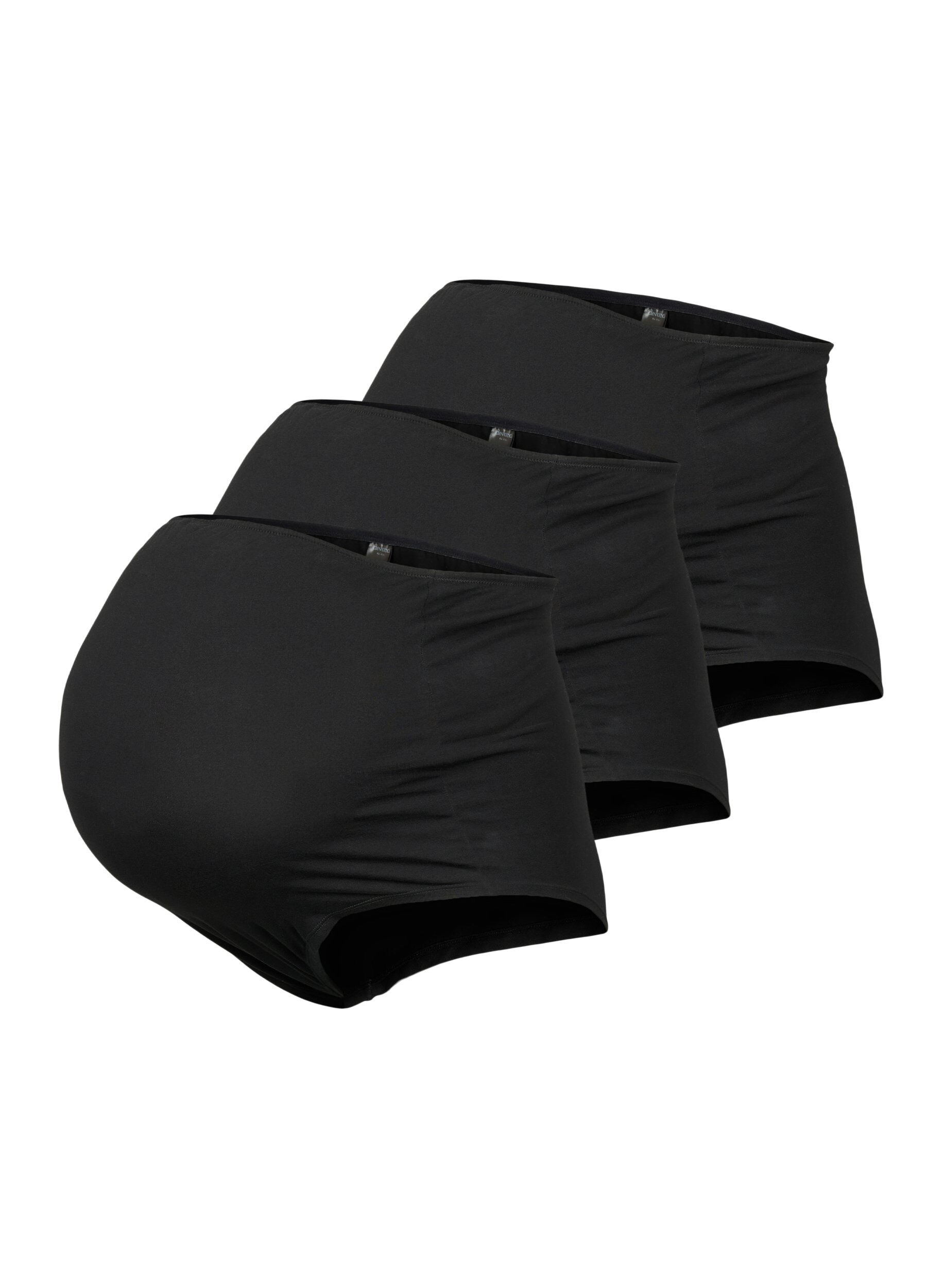 3-pack gravidbyxor i bomull