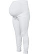 Gravidjeggings i bomull , White, Packshot image number 0