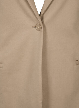 Enkel blazer med knapp, Silver Mink, Packshot image number 2