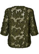 Blus med fransiga tr&aring;dar och struktur, Gr&ouml;n, Packshot image number 1