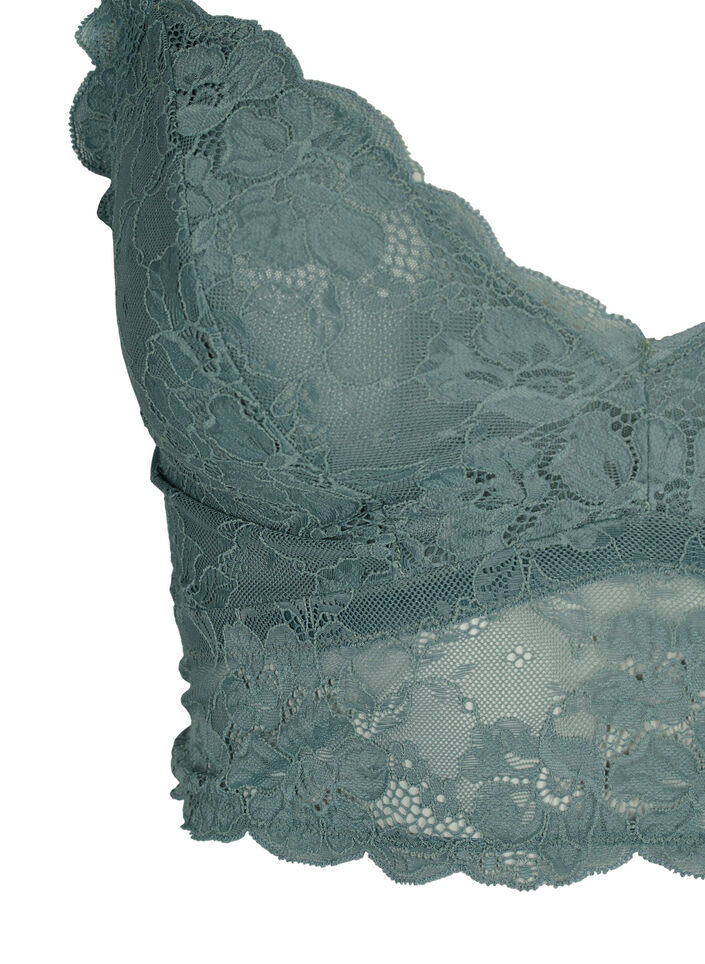 Bralette i spets utan bygel, Balsam Green Ass, Packshot image number 2