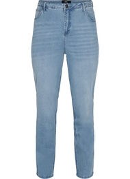 Jeans med extra hög midja, Light blue
