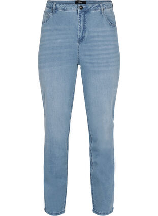 Jeans med extra hög midja, Light blue, Packshot image number 0