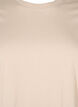 Enkel t-shirt i bomull med rund halsringning, Beige, Packshot image number 2