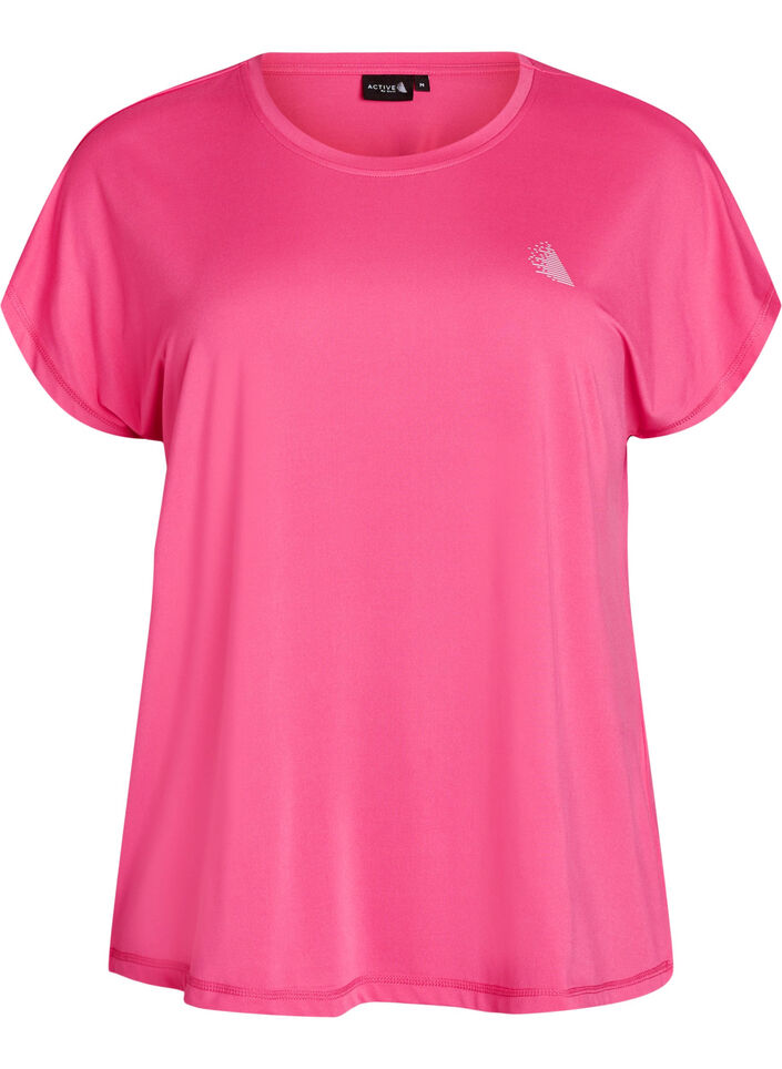 Enf&auml;rgad tr&auml;nings-T-shirt, Rosa, Packshot image number 0