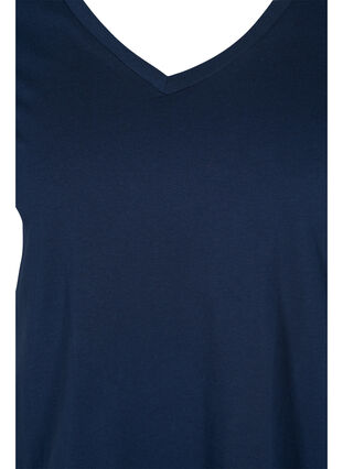 2-pack t-shirt i bomull, Navy B/Dubarry, Packshot image number 2