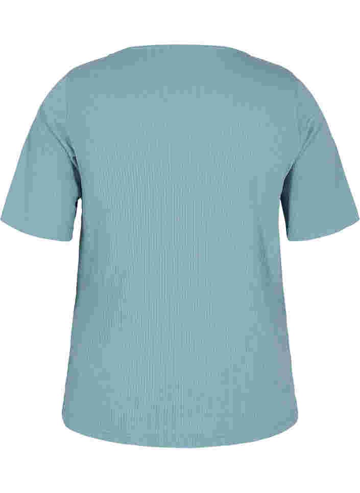 T-shirt med knappar, Goblin Blue, Packshot image number 1