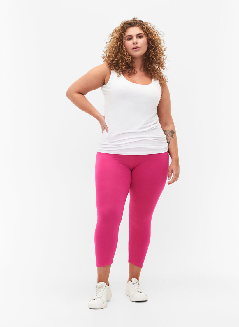 3/4 bas-leggings, Rosa, Model image number 1