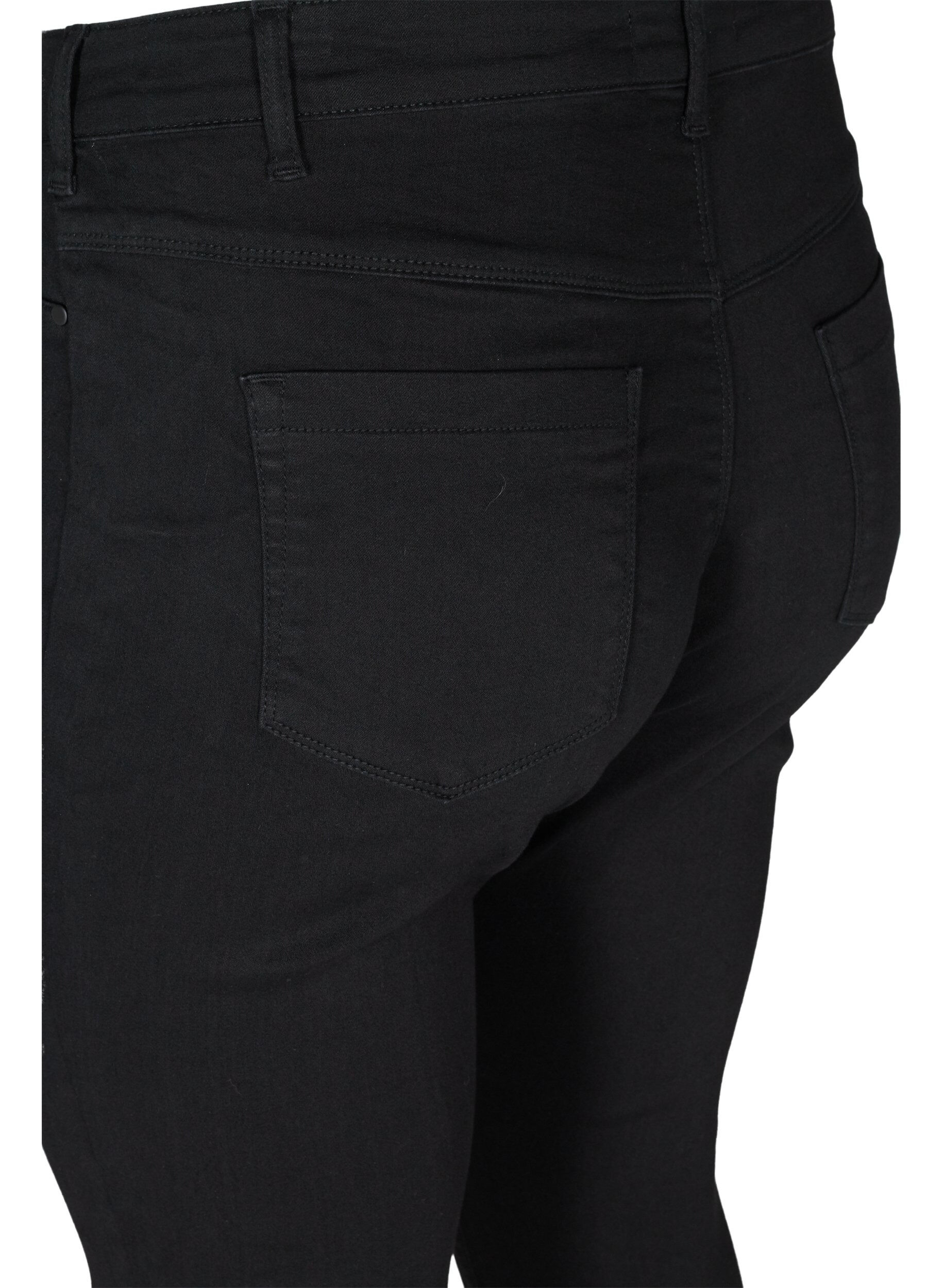 ZizziJeggings i bomullsmix, Black, Packshot image number 3
