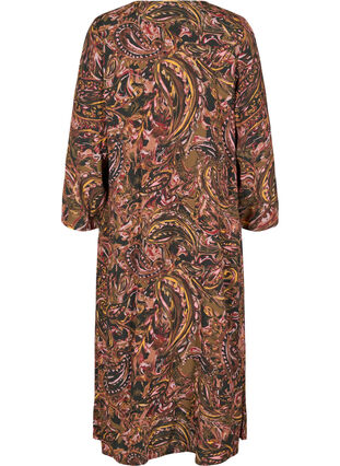 Lång kimono i viskos med fint mönster, Paisley AOP, Packshot image number 1