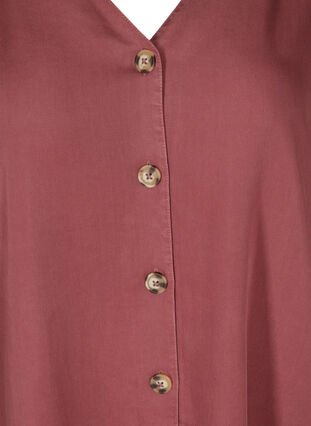 Skjorta i lyocell med v-ringning, Wild Ginger, Packshot image number 2