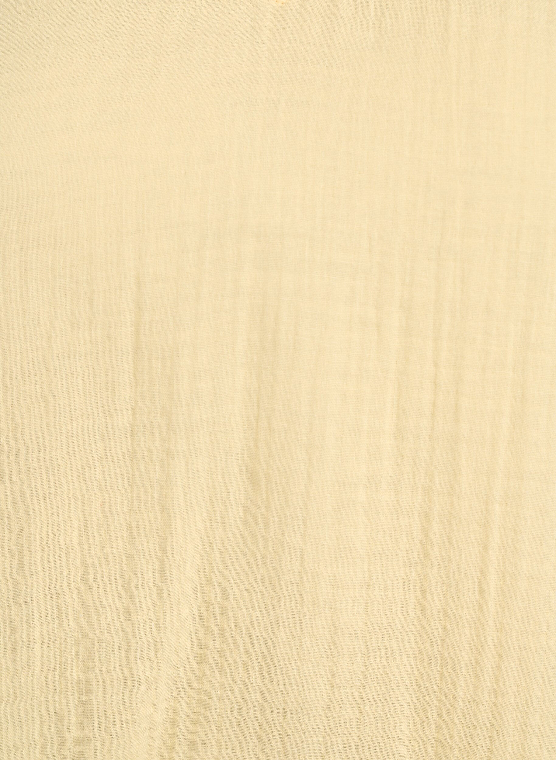 Zizzi&Auml;rml&ouml;s topp i bomullsmuslin med volanger, Gul, Packshot image number 2