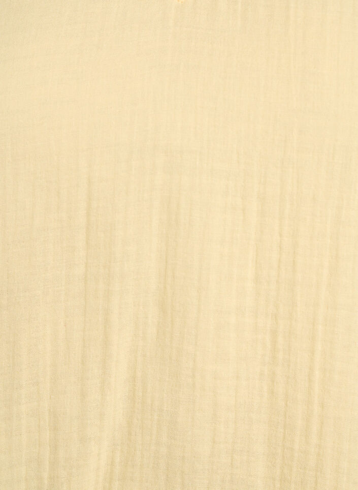 &Auml;rml&ouml;s topp i bomullsmuslin med volanger, Gul, Packshot image number 2
