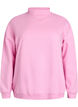 Sweatshirt med h&ouml;g hals och l&aring;nga &auml;rmar, Rosa, Packshot image number 0