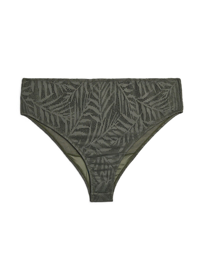 Brazilian bikinitrosa i strukturerad mesh, Gr&ouml;n, Packshot image number 0