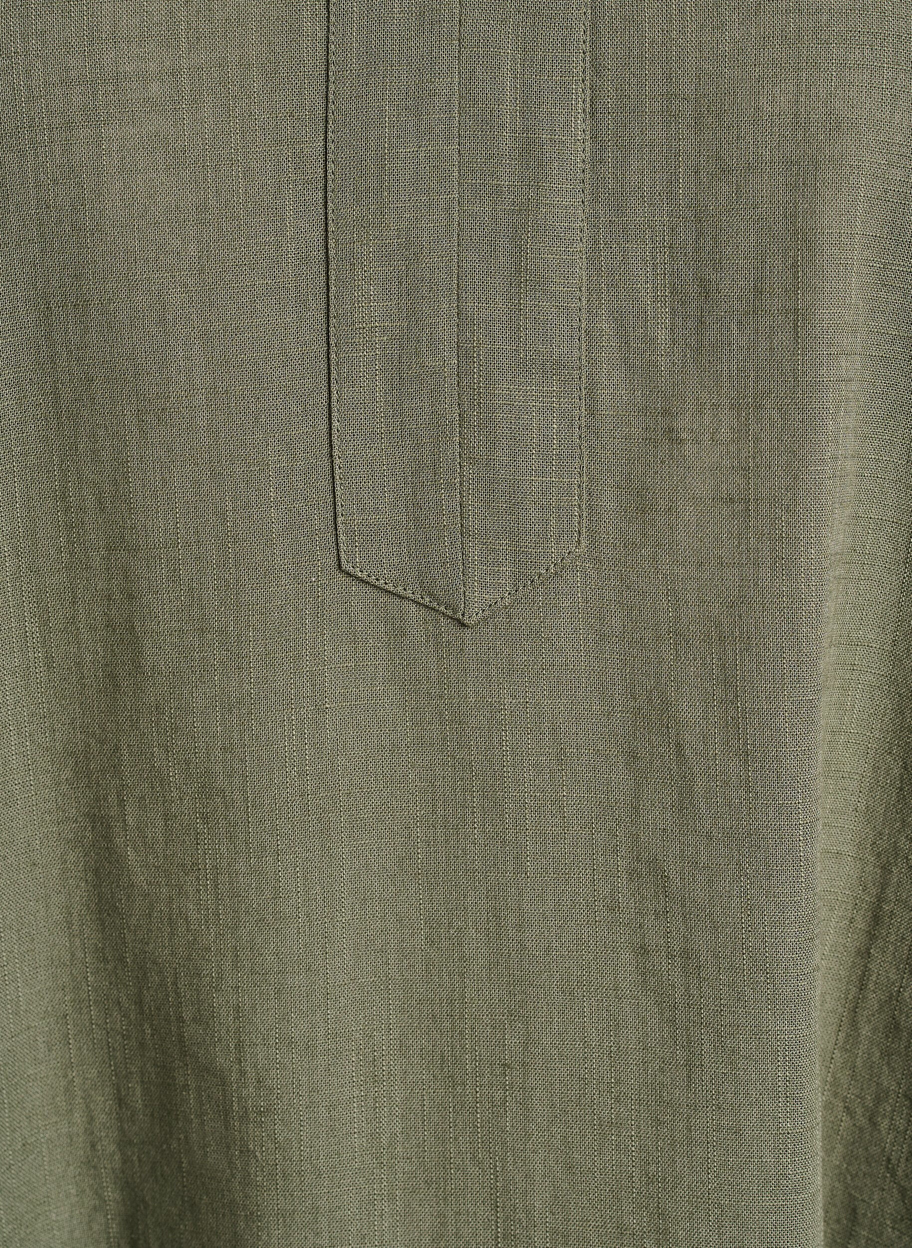 ZizziTunika i bomull med v-ringning, Gr&ouml;n, Packshot image number 2