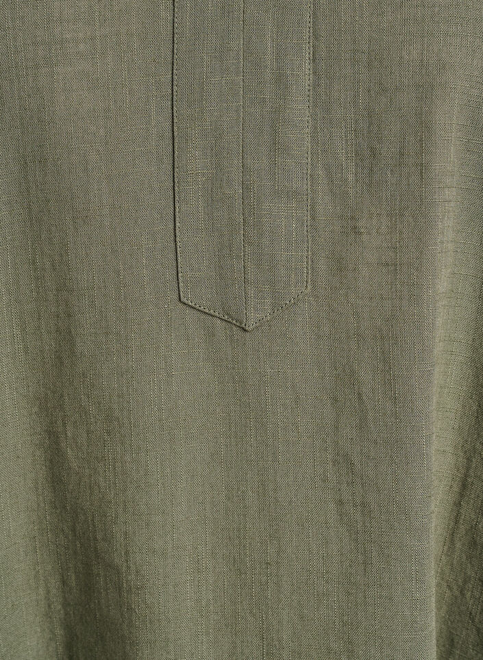 Tunika i bomull med v-ringning, Gr&ouml;n, Packshot image number 2