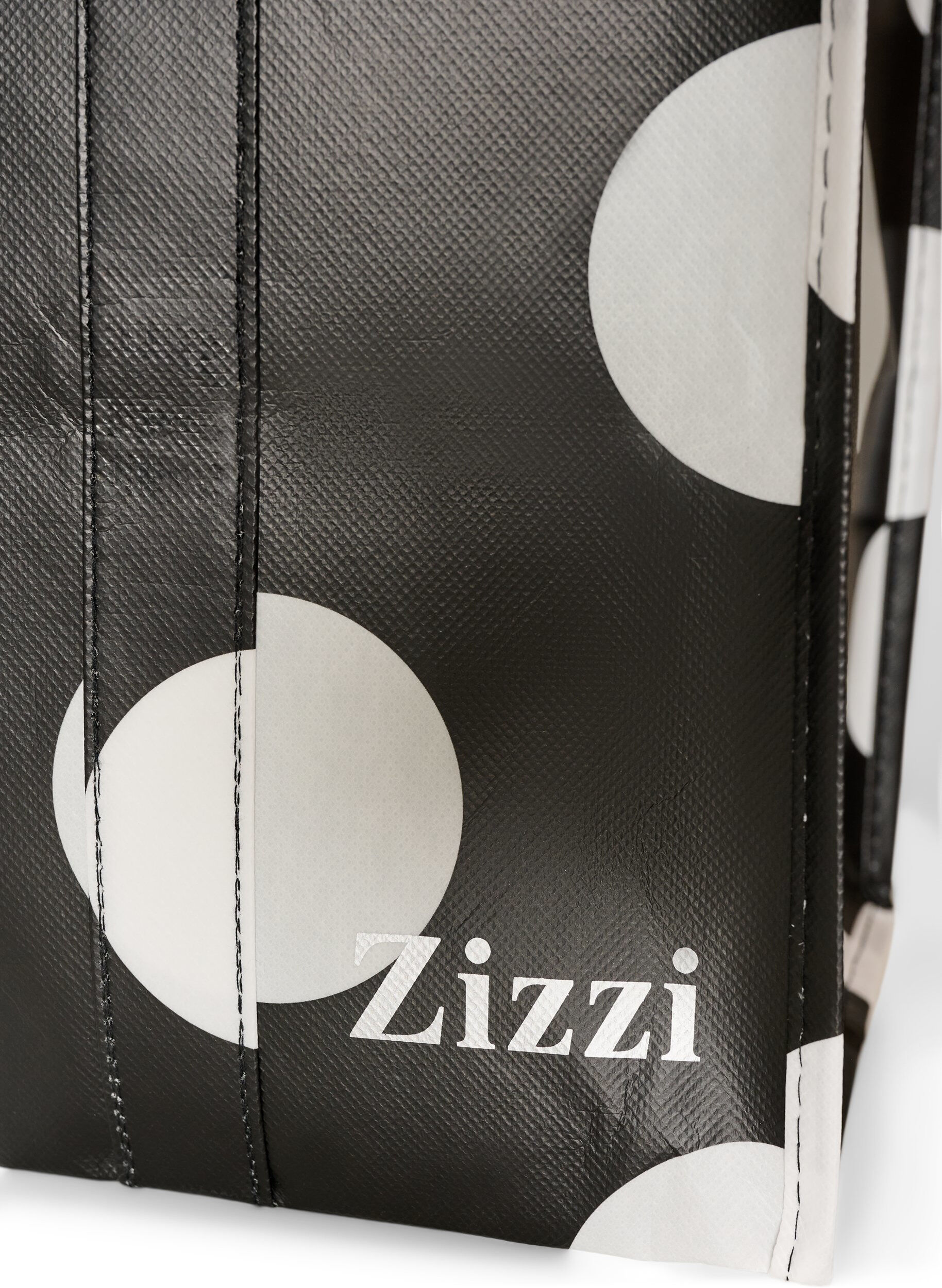 ZizziShoppingv&auml;ska med dragkedja, Svart, Packshot image number 2