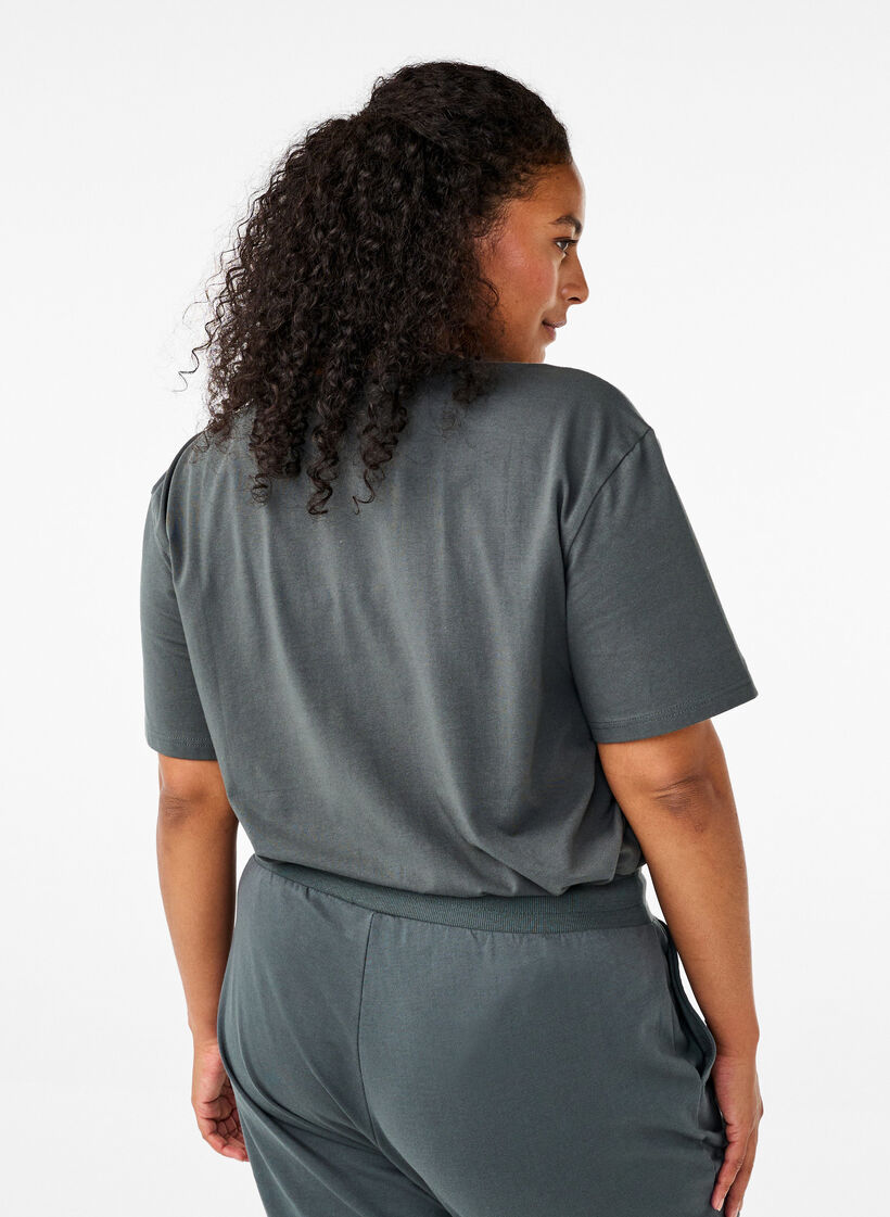 Sportig t-shirt i ekologisk bomull, , Model image number 2