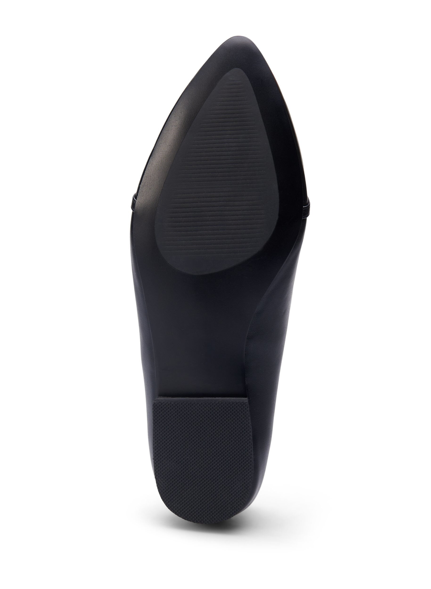 Zizzi Ballerina med bred passform och guldf&auml;rgat sp&auml;nne, Black, Packshot image number 4