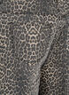 Leopardmönstrade jeansshorts i bermuda-modell, Brun, Packshot image number 3