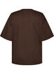 Oversized t-shirt med stort fototryck, Brun, Packshot image number 1